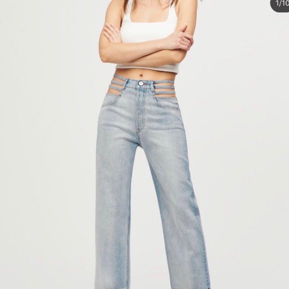 3x1 and Mimi Cuttrell Willow Crop High Rise Jeans